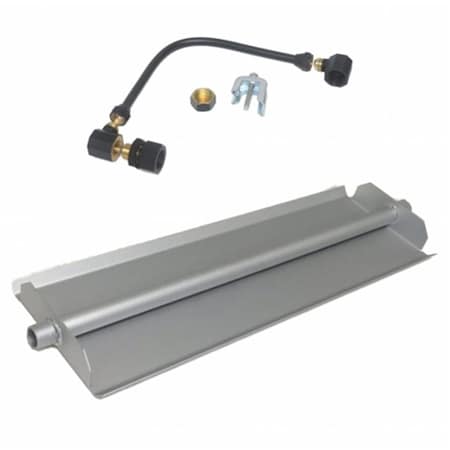 Tretco 24 in. Powder Coated Linear Burner Pan Kit, Liquid Propane OB5-BK2-24-LP